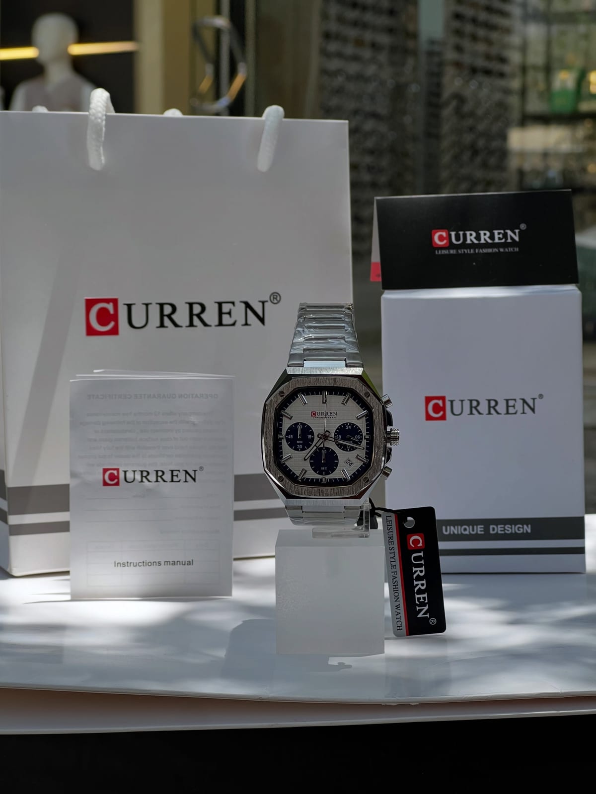 Curren Royal Octagon Chronograph view 3