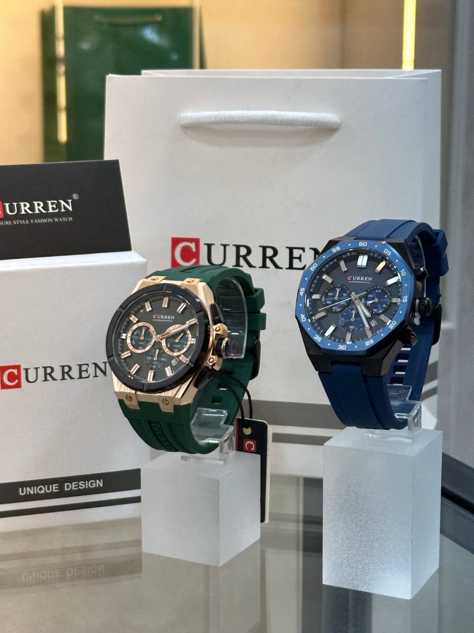 Curren Sport Chronograph Green view 2