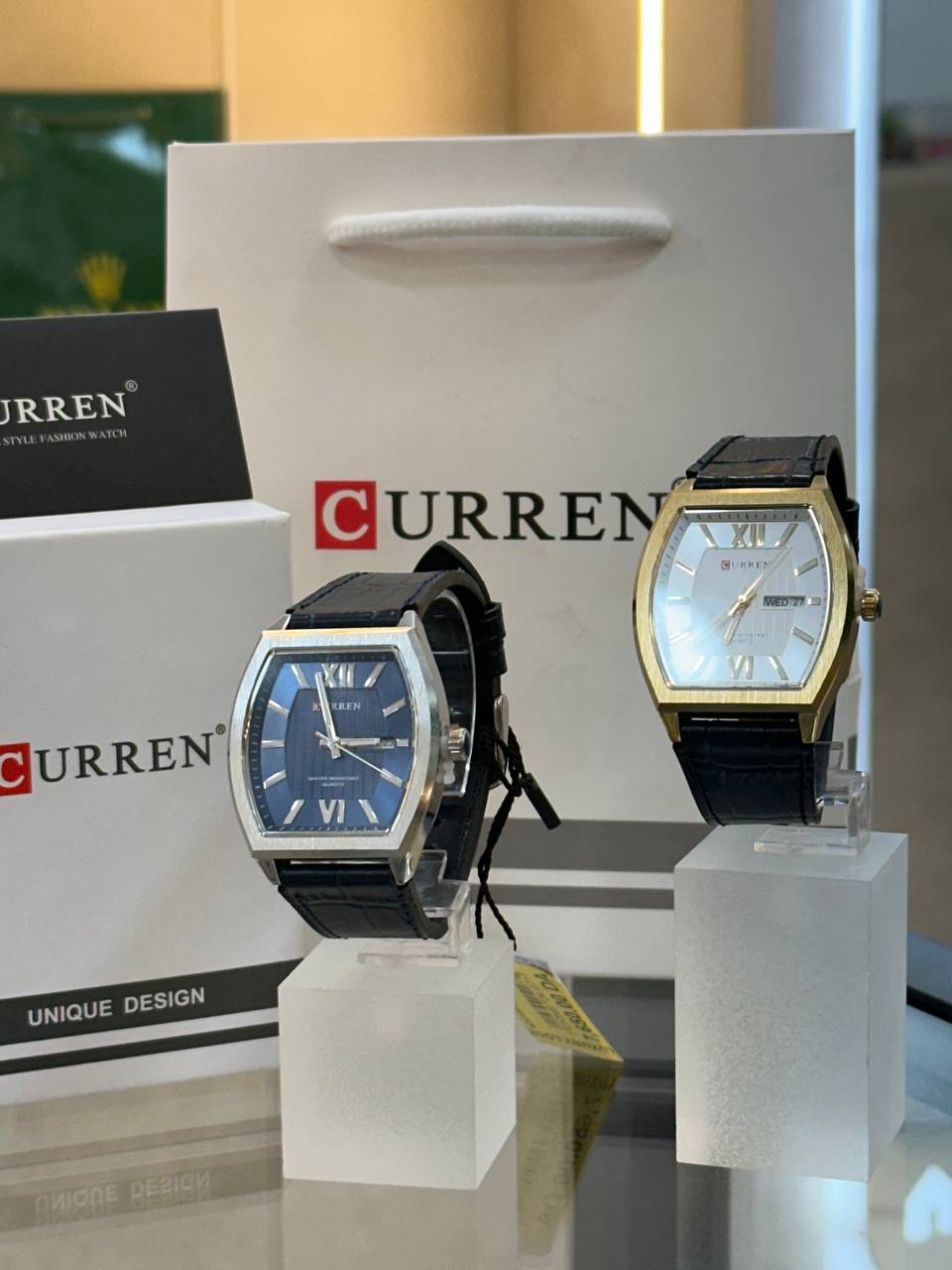 Curren Tonneau Leather Blue view 3