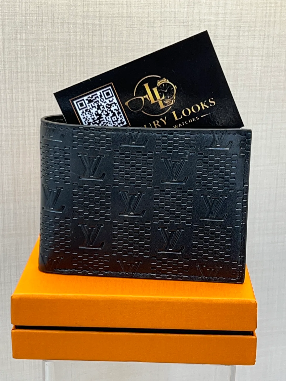 Louis Vuitton Portefeuille Bifold Damier Embossé Noir