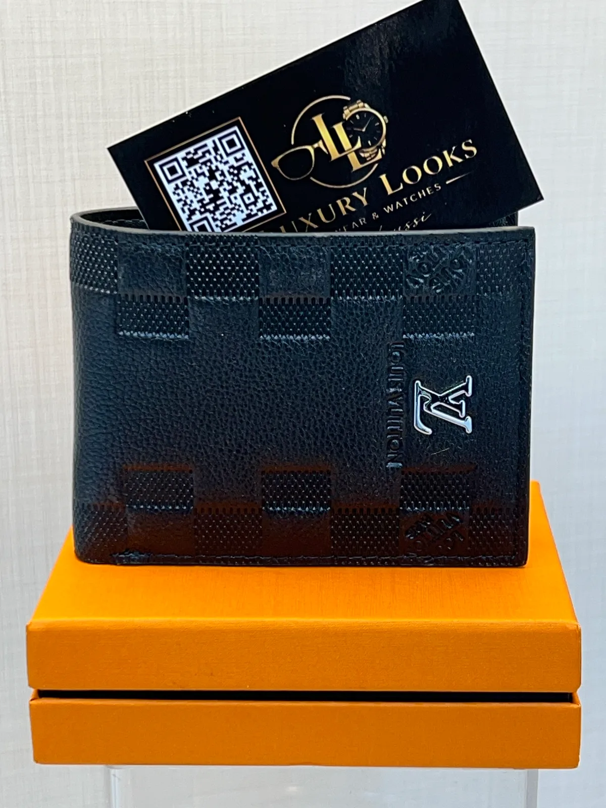 Louis Vuitton Portefeuille Bifold Damier Initiales LV Noir