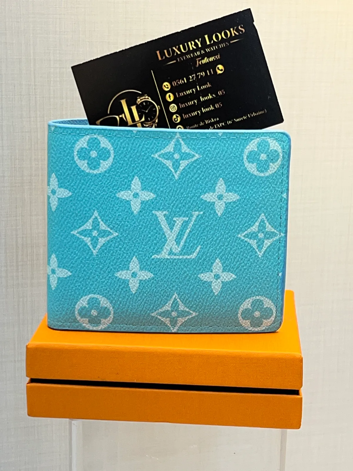 Louis Vuitton Portefeuille Bifold Monogram Bleu Ciel
