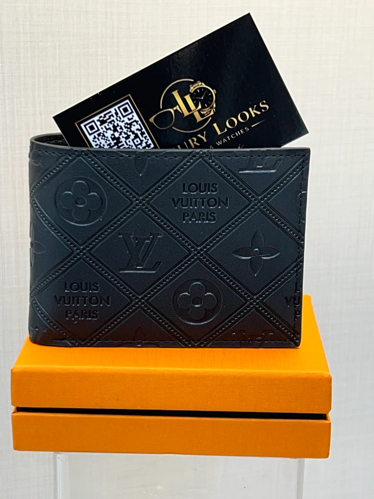 Louis Vuitton Portefeuille Bifold Monogram Embossé Noir
