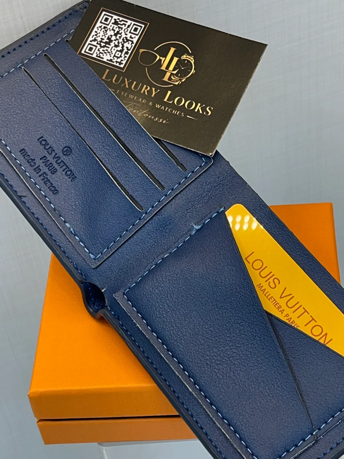 Louis Vuitton Portefeuille Bifold Monogram Tie-Dye Bleu view 2