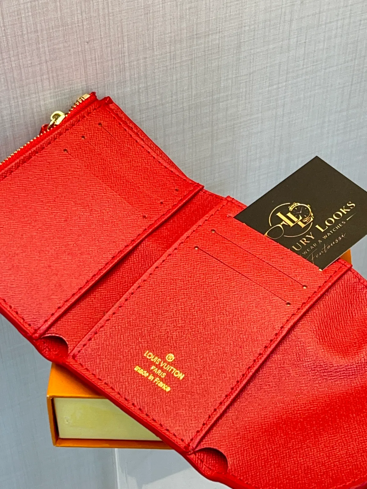 Louis Vuitton Portefeuille Compact à Rabat Rouge view 2