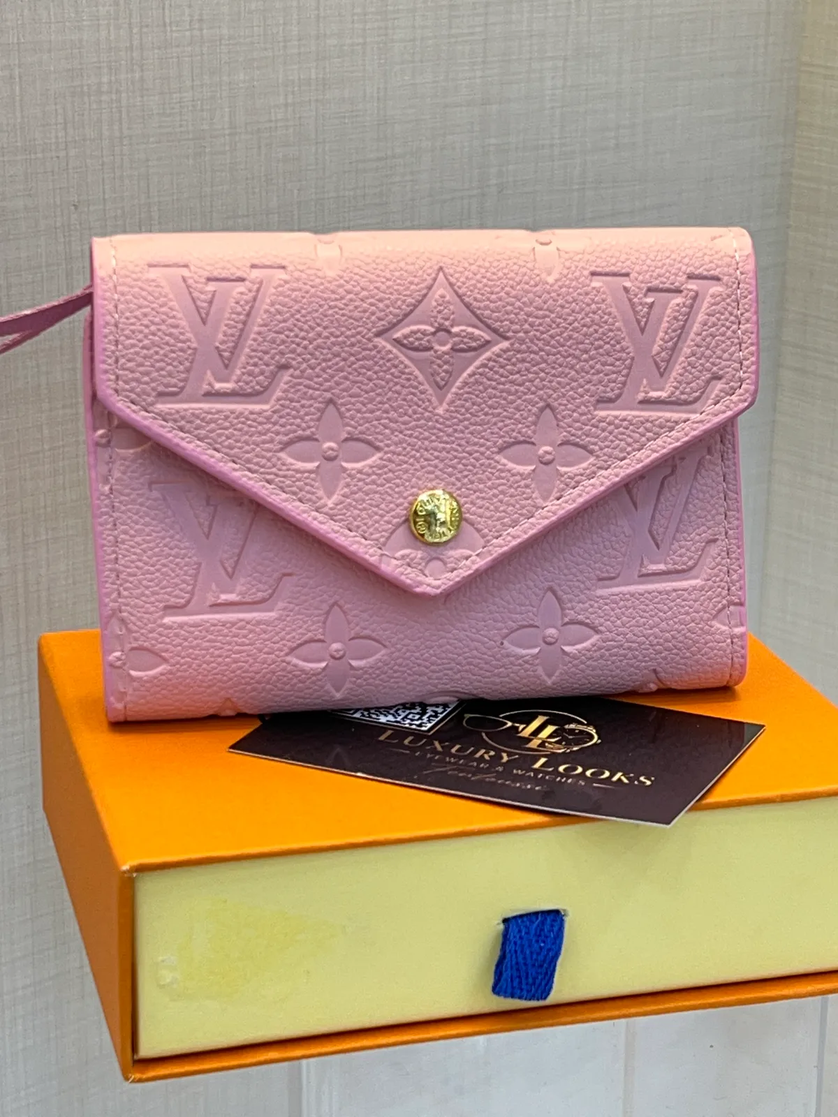 Louis Vuitton Portefeuille Victorine Empreinte Rose