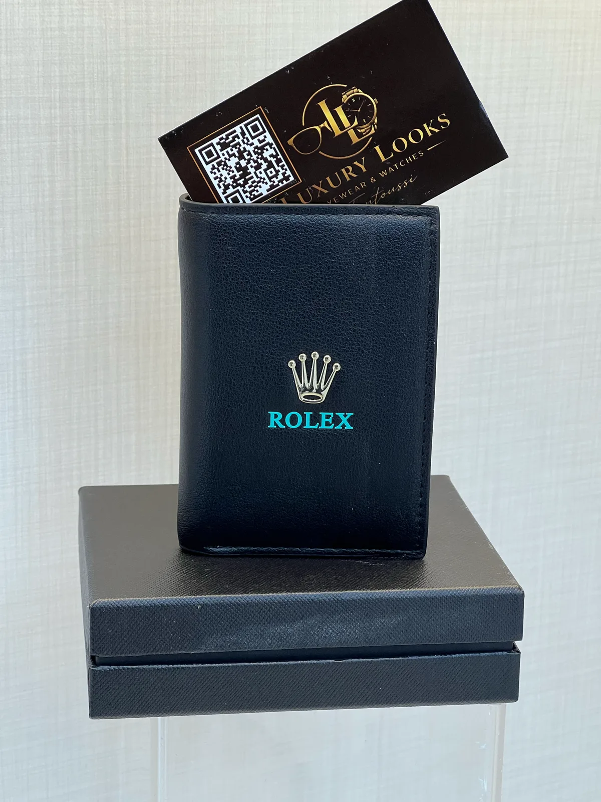 Rolex Porte-cartes Vertical Noir Turquoise view 2