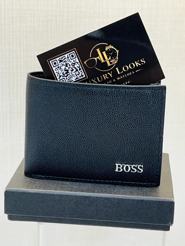 BOSS Portefeuille Bifold Noir
