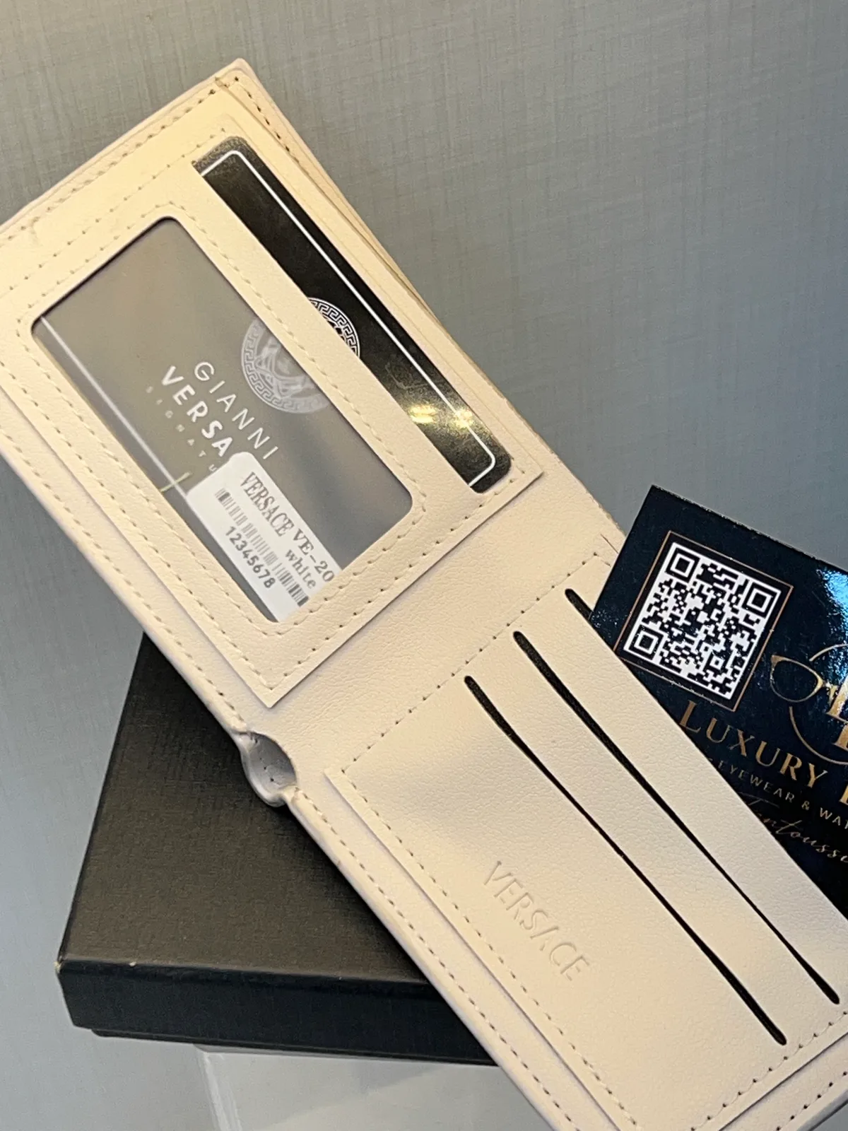 Versace Portefeuille Bifold Teddy Blanc view 2